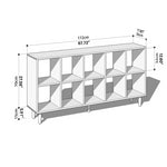 Stunning Cherry Wood Cabinet - Premium Natural Wood Finish with Durable Plywood Base hykmq-759