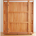 Stunning Cherry Wood Bed Frame - Natural Wood Finish for Elegant Bedroom Decor hykmq-773