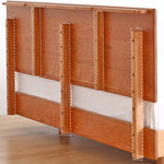 Stunning Cherry Wood Bed Frame - Natural Wood Finish for Elegant Bedroom Decor hykmq-773