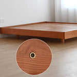 Stunning Cherry Wood Bed Frame in Natural Wood Finish - Perfect for Your Bedroom hykmq-774