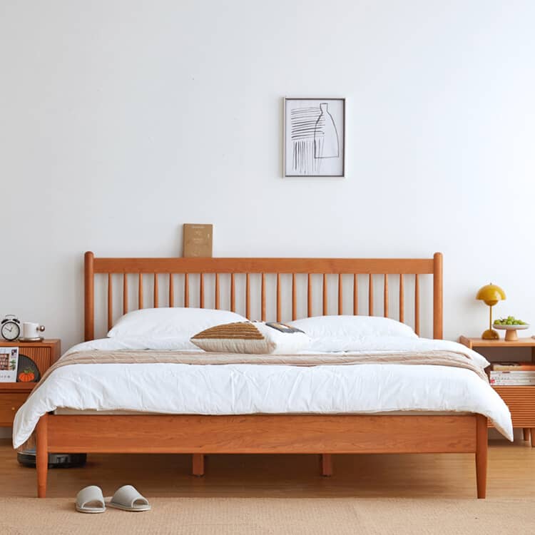 Natural Wood Beds: Elegant Cherry and Classic Pine Options hykmq-776
