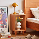 Elegant Bedside Cupboard - Natural Wood Finish in Brown, Red Oak, Cherry, and Black Walnut hykmq-777