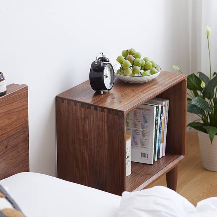 Elegant Bedside Cupboard - Natural Wood Finish in Brown, Red Oak, Cherry, and Black Walnut hykmq-777