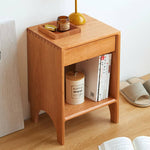 Premium Bedside Cupboard in Elegant Brown Black Walnut Finish hykmq-779