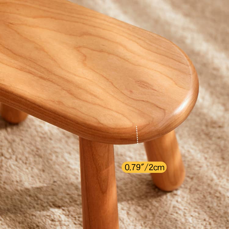 Elegant Handmade Stool in Rich Wood Colors: Red Oak, Cherry, Black Walnut hykmq-781