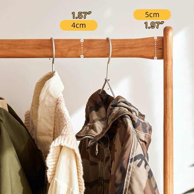 Premium Wooden Coat Hangers - Cherry, Red Oak, Black Walnut with Elegant Rattan Accents hykmq-783