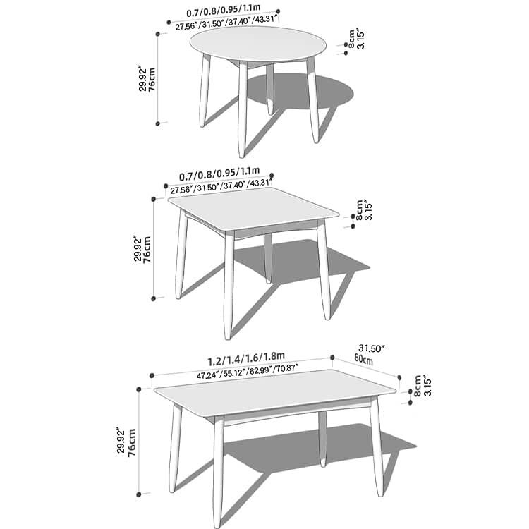 Elegant Black Natural Wood Table with White Marble, Cherry Wood, & Red Oak Options hykmq-788