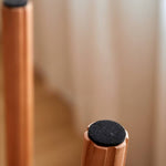 Elegant Brown Cherry & Black Walnut Natural Wood Stool – Perfect for Home & Office Decor hykmq-790