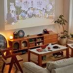 Sleek Tea Table Collection: Cherry Wood, Red Oak & Black Walnut with Marble or Tempered Glass Tops and Rattan Accents hykmq-791