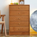 Elegant Brown Cherry & Black Walnut Cabinet with Copper Accents for Sophisticated Interiors hykmq-796