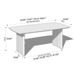 Elegant Natural Wood Table - Cherry Wood & Red Oak Finishes Available hykmq-798