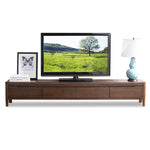 Stunning Brown Oak TV Cabinet - Natural Wood Finish for Elegant Living Rooms hym-1532