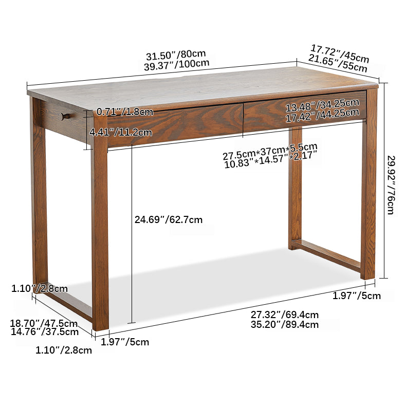 Natural Brown Ash Wood Table - Elegant and Durable Dining Furniture hym-1539