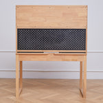 Natural Brown Ash Wood Table - Elegant and Durable Dining Furniture hym-1539