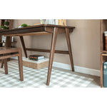 Beautiful Brown Beech and Tung Wood Natural Table - Elegance in Every Detail hym-469