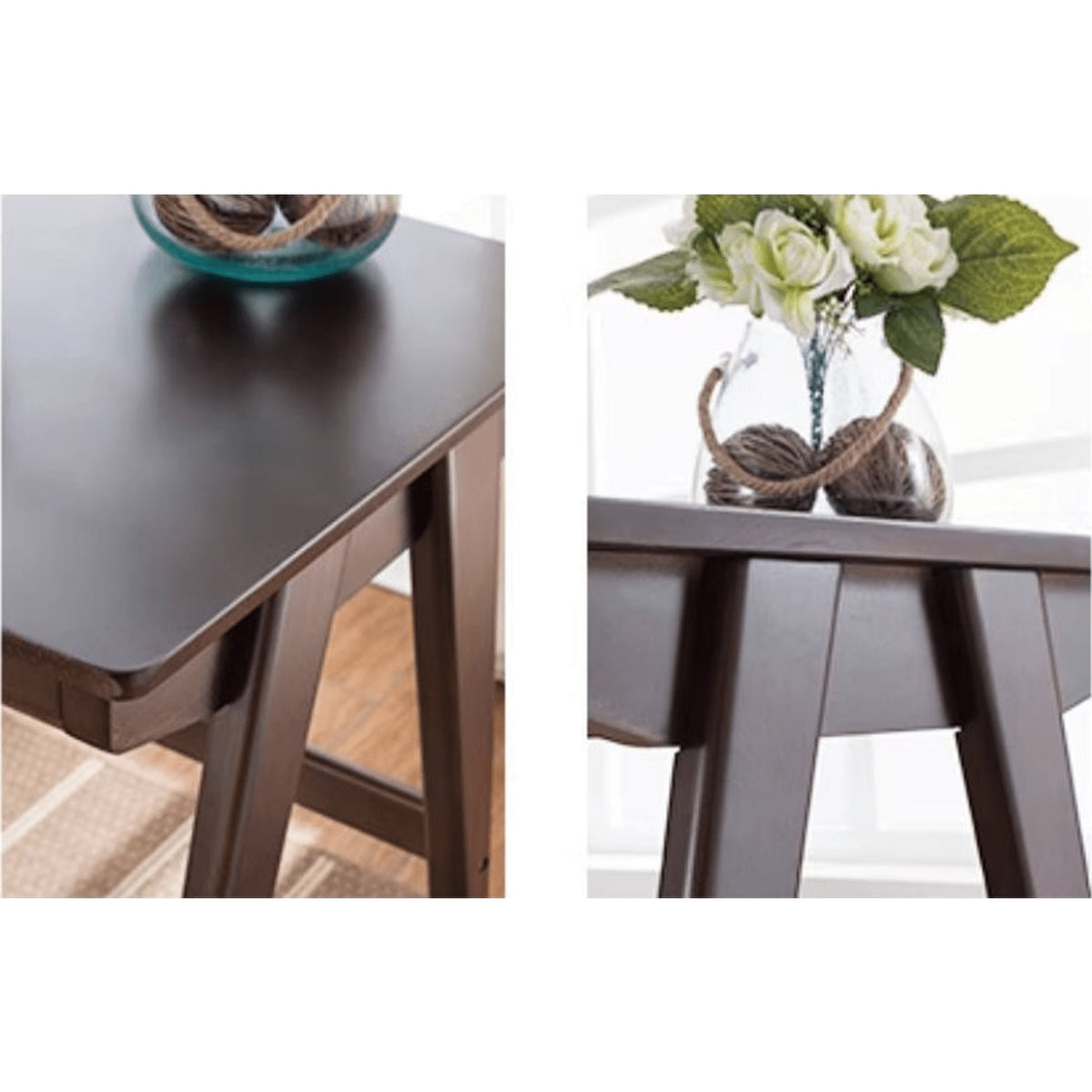 Beautiful Brown Beech and Tung Wood Natural Table - Elegance in Every Detail hym-469