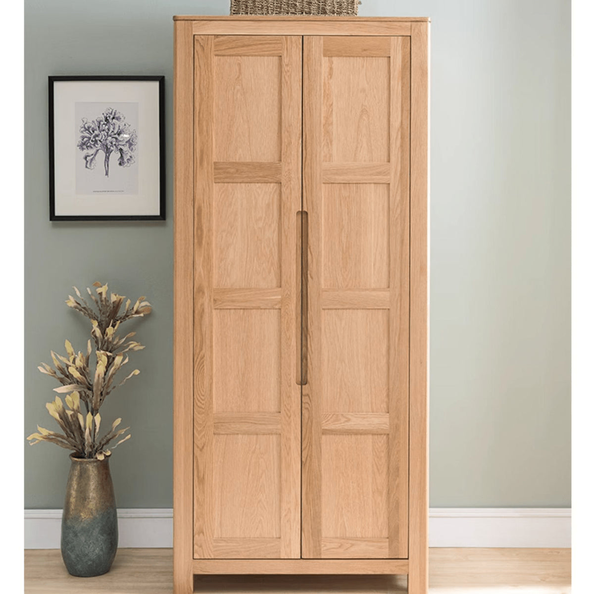 Stylish Natural Oak & Tung Wood Cabinet for Home & Office hym-480