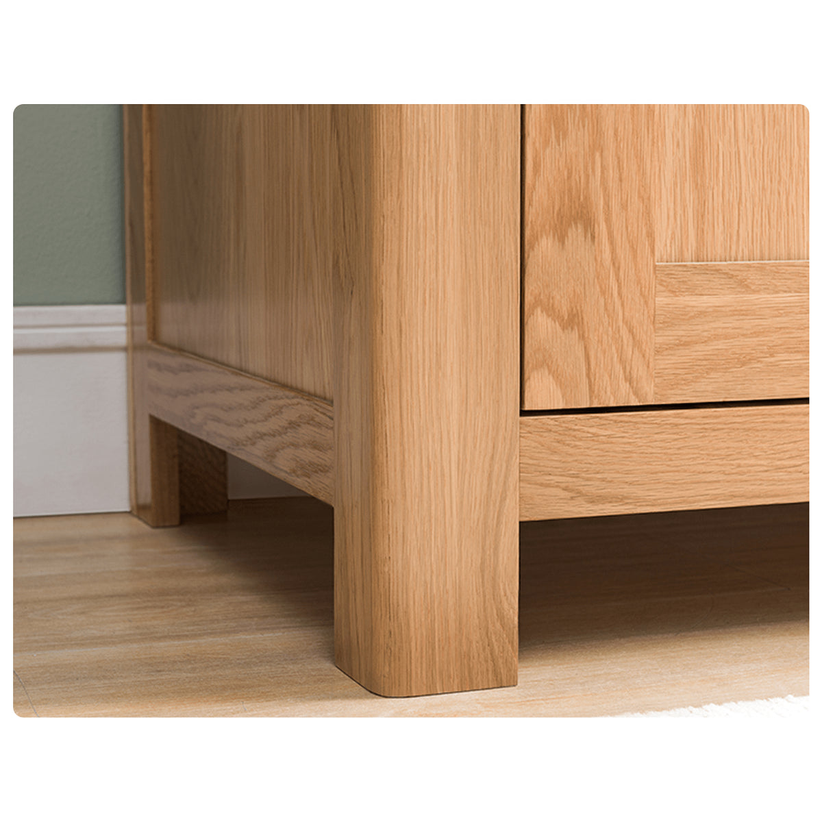 Stylish Natural Oak & Tung Wood Cabinet for Home & Office hym-480