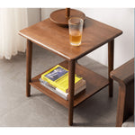 Stunning Brown Tung Wood Tea Table - Elegant Design for Your Living Room Decor hym-491