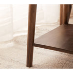 Stunning Brown Tung Wood Tea Table - Elegant Design for Your Living Room Decor hym-491