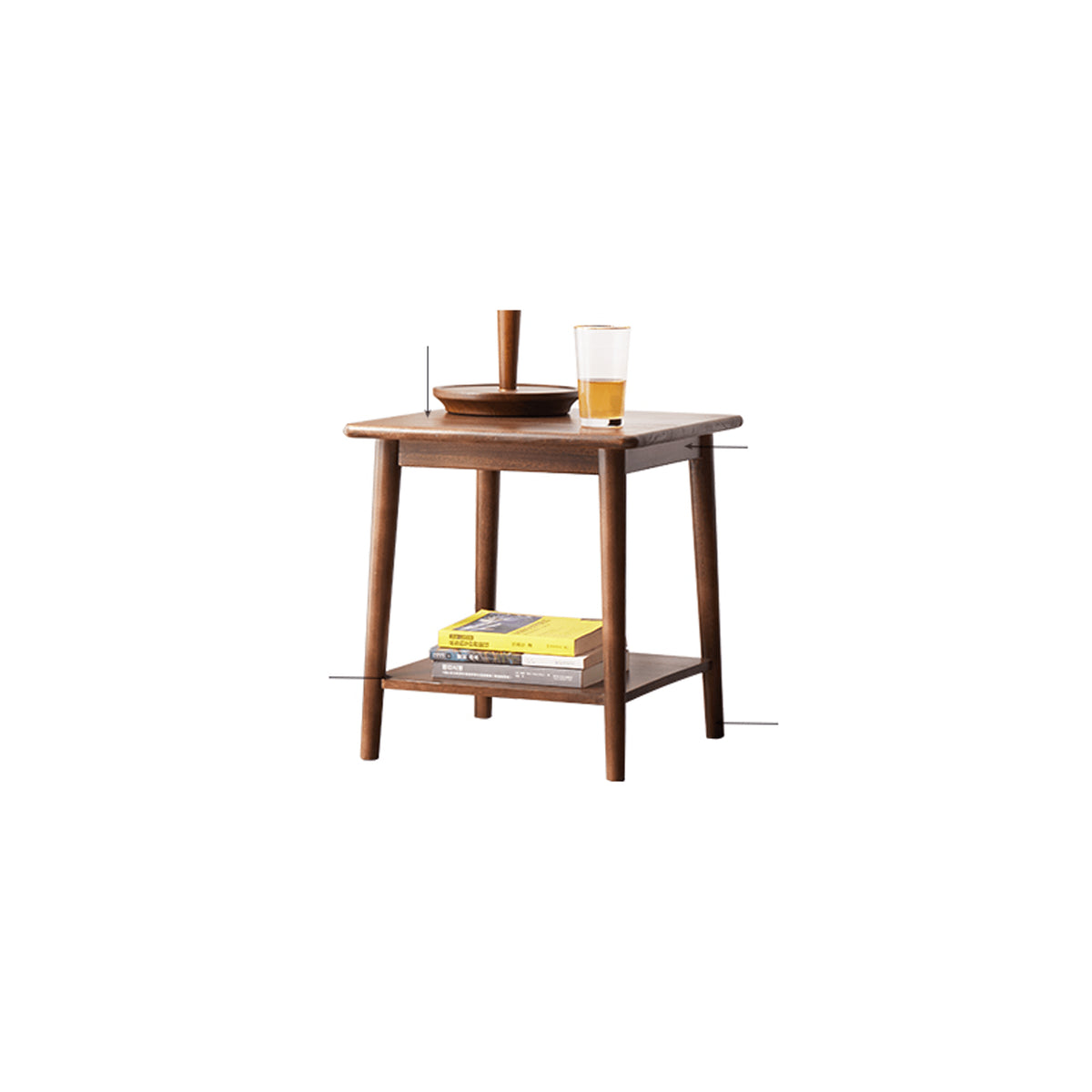 Stunning Brown Tung Wood Tea Table - Elegant Design for Your Living Room Decor hym-491