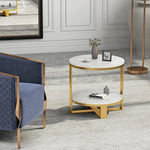 Luxury Marble Tea Table with Modern Swirl Design for Elegant Living Spaces hyq-4421