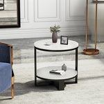 Luxury Marble Tea Table with Modern Swirl Design for Elegant Living Spaces hyq-4421