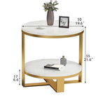 Luxury Marble Tea Table with Modern Swirl Design for Elegant Living Spaces hyq-4421