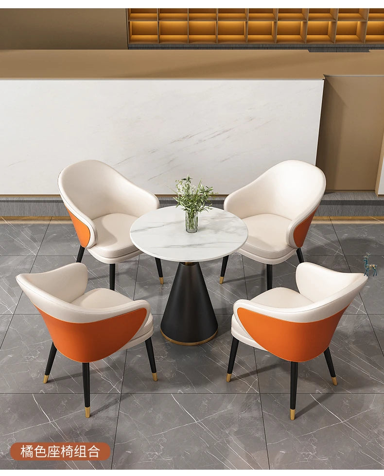 Modern PU Leather Dining Chairs - Elegant Design for Your Home or Cafe hyq-4423