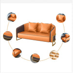 Luxurious Solid Wood PU Leather Sofa Set - Elegant Design for Modern Spaces hyq-4425