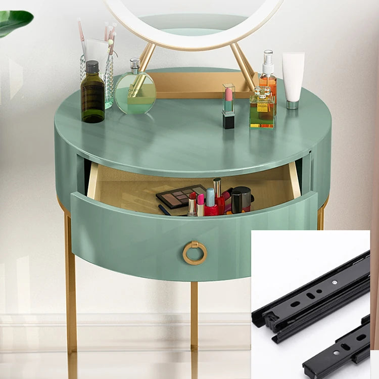 Elegant Pine Makeup Vanity Table with Mirror and Stool - Chic Bedroom Decor hyq-4434