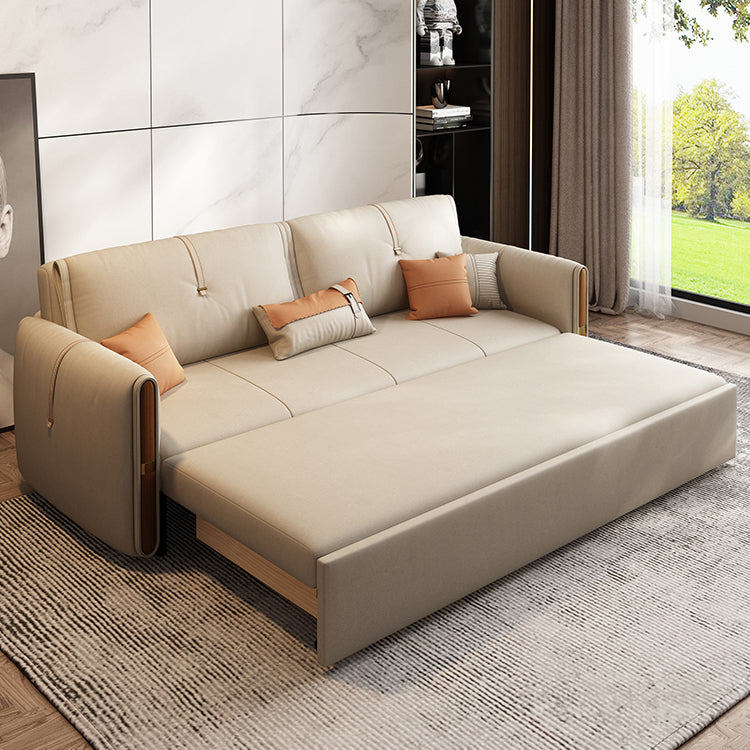 Modern Multicolor Sofa with Solid Wood Frame and Leathaire Cotton Blend Upholstery hyt-1237