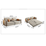 Modern Multicolor Sofa with Solid Wood Frame and Leathaire Cotton Blend Upholstery hyt-1237
