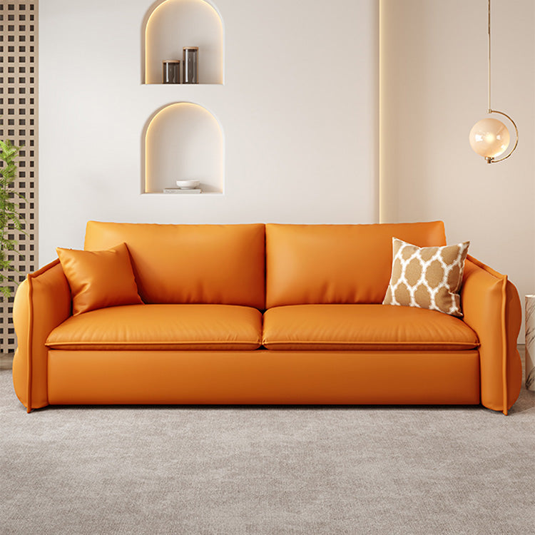 Stylish Multi-Color Sofas: Beige, Gray, Pink Options in Faux Leather and Down hyt-1425