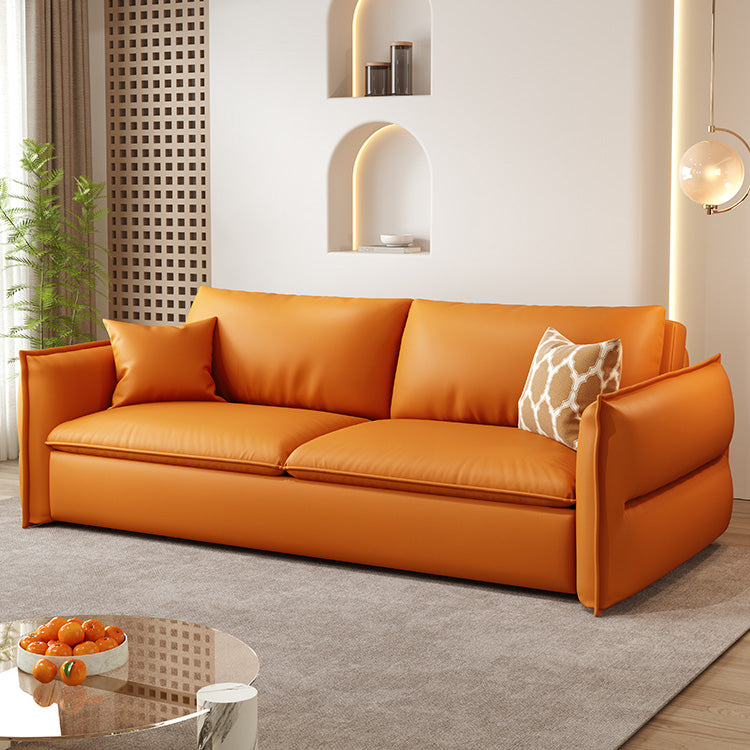 Stylish Multi-Color Sofas: Beige, Gray, Pink Options in Faux Leather and Down hyt-1425