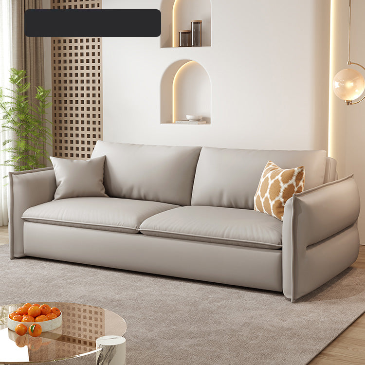 Stylish Multi-Color Sofas: Beige, Gray, Pink Options in Faux Leather and Down hyt-1425