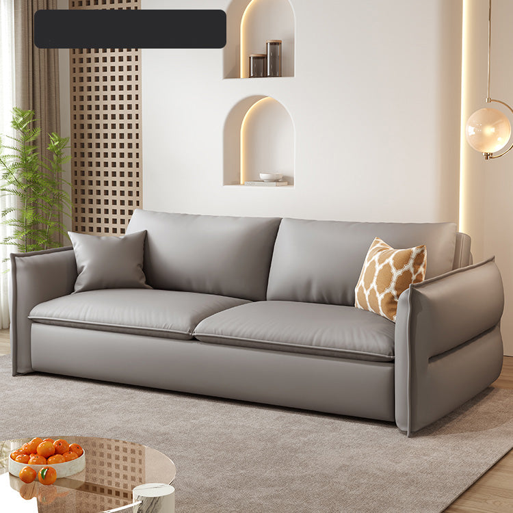 Stylish Multi-Color Sofas: Beige, Gray, Pink Options in Faux Leather and Down hyt-1425