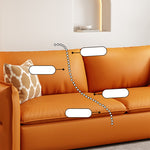 Stylish Multi-Color Sofas: Beige, Gray, Pink Options in Faux Leather and Down hyt-1425