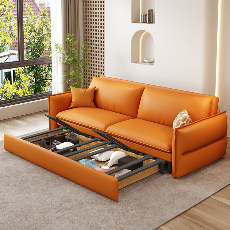 Stylish Multi-Color Sofas: Beige, Gray, Pink Options in Faux Leather and Down hyt-1425