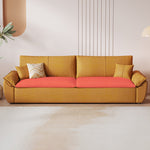 Luxurious Multi-Color Leathaire Sofa - Orange, Beige, Light Brown, Gray, Purple & Dark Green hyt-1430