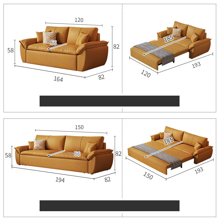 Luxurious Multi-Color Leathaire Sofa - Orange, Beige, Light Brown, Gray, Purple & Dark Green hyt-1430