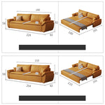 Luxurious Multi-Color Leathaire Sofa - Orange, Beige, Light Brown, Gray, Purple & Dark Green hyt-1430