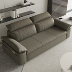Stylish Solid Wood Sofa with Comfortable Cotton and Faux Leather Upholstery in Assorted Colors hyt-1432