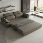 Stylish Solid Wood Sofa with Comfortable Cotton and Faux Leather Upholstery in Assorted Colors hyt-1432