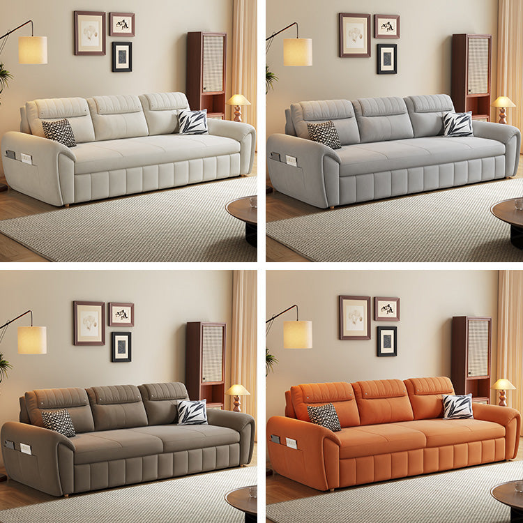 Stylish Sofa Collection: Beige & Light Gray with Dark Brown, Orange, Green, Blue Options in Cotton, Faux Leather, Latex & Coir hyt-1433
