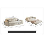 Stylish Sofa Collection: Beige & Light Gray with Dark Brown, Orange, Green, Blue Options in Cotton, Faux Leather, Latex & Coir hyt-1433