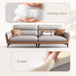 Modern Office Sofa, 2/3-Seat Faux Leather Couch Set, Simple Reception Sofa for Office Lounge hzh-1363