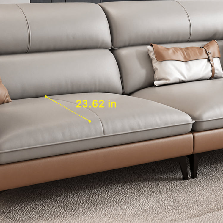 Modern Office Sofa, 2/3-Seat Faux Leather Couch Set, Simple Reception Sofa for Office Lounge hzh-1363