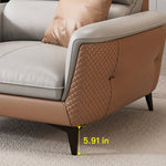 Modern Office Sofa, 2/3-Seat Faux Leather Couch Set, Simple Reception Sofa for Office Lounge hzh-1363