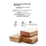 Elegant Ash Wood Dining Table with Unique Curved Design – Modern Home Furniture hzmzw-3149